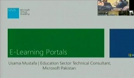 Microsoft Lecture on e- Learning Portals